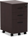 Alera ALE Valencia Mobile B/B/F Pedestal File 15 7/8w x 20 1/2d x 28 3/8h Mahogany