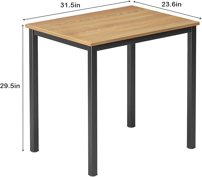 DlandHome Small Computer Desk for Home Office Table Writing Table for Small Spaces Study Table Laptop Desk 31.5x23.6 Inch