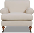 Jennifer Taylor Home Bliss 38 Lawson Living Room Accent Arm Chair with Metal Casters
