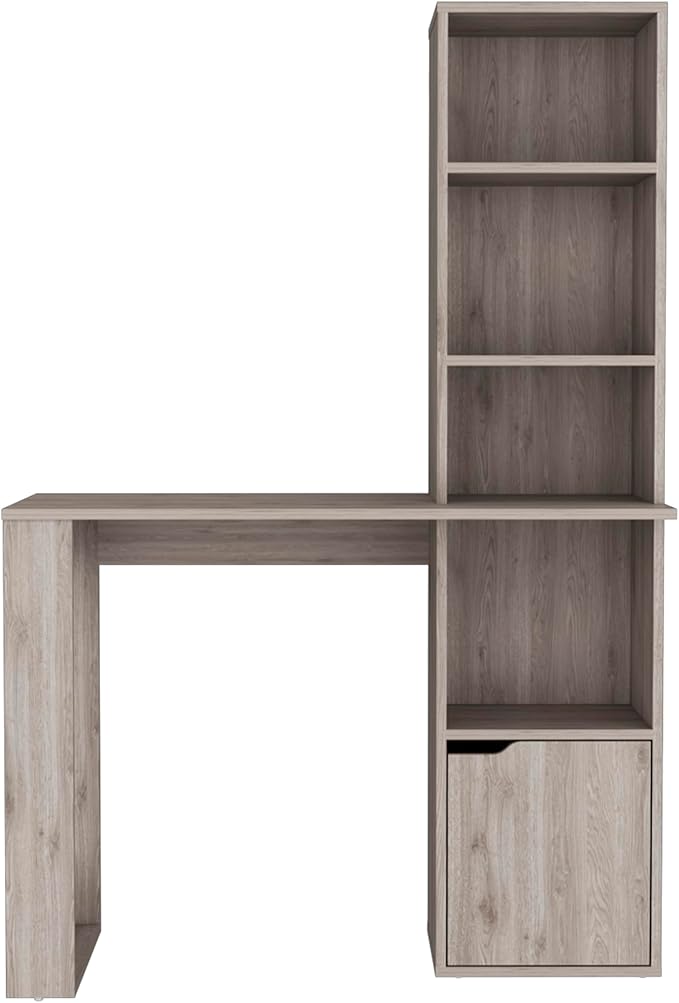 Home Office Desk Computer Desk with Bookcase and Cabinet25.1 W x 17.7 D