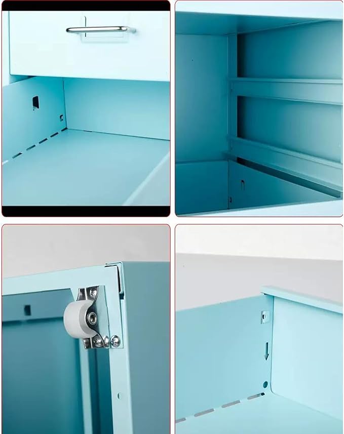 Filing Cabinet Under The Desk File Storage Tin Narrow Cabinet Desk Folder Drawer Cabinet Information File Cabinet (Size : 8-Layer)