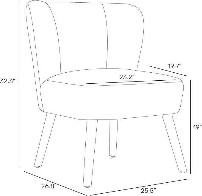 Costaelm Bedroom Accent Chair Upholstered Fabric Chairs Makeup Vanity Chair Teddy Fuzzy Chair and Sherpa Accent Chair for Living Room Reading Room Dining Room Office Dusty Peach
