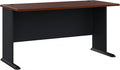 Bush Business Furniture Series A 60W Computer Desk in Hansen Cherry and Galaxy Large Office Table for Home or Professional Workspace
