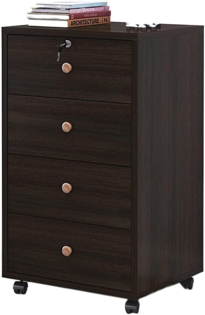 File Cabinet Wooden Office File Cabinet Mobile Floor Low Cabinet Storage Data Cabinet Activity Cabinet Lock Drawer Cabinet Storage Cabinet Organizer Filing Storage Cabinet (C2)