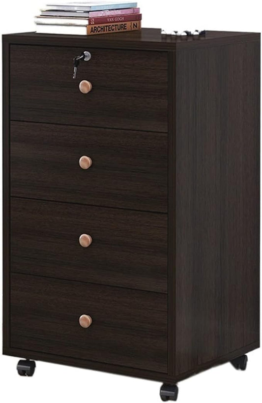 File Cabinet Wooden Office File Cabinet Mobile Floor Low Cabinet Storage Data Cabinet Activity Cabinet Lock Drawer Cabinet Storage Cabinet Organizer Filing Storage Cabinet (C2)
