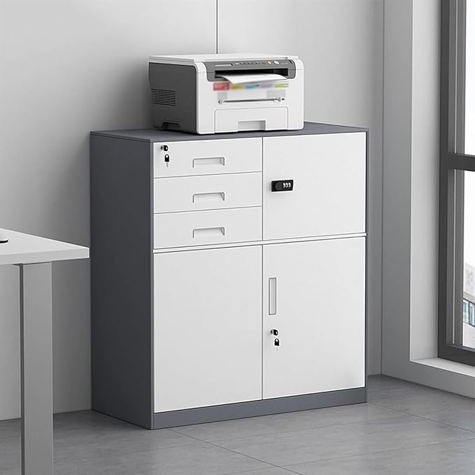 File Cabinet Vertical File Cabinet with Lock 3-Drawer Filing Cabinet Locking File Cabinet Under Desk Storage