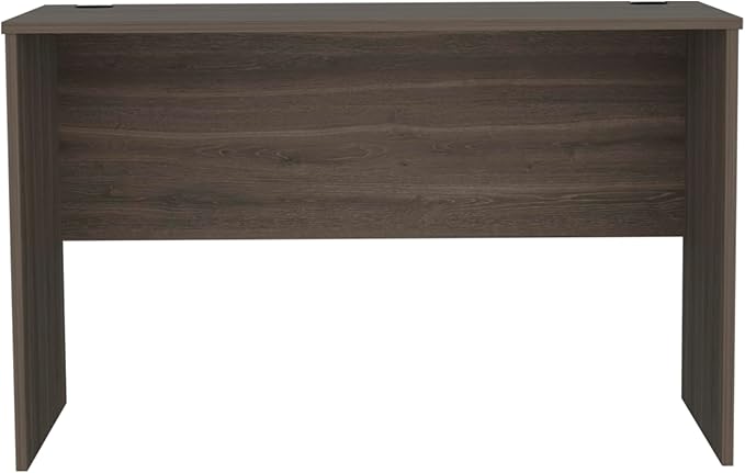 47 Wide Study Desk Gray Walnut Modern Simple Computer Laptop Table Dining Table for Bedroom Living Room Home and Office Kitchen Walnut