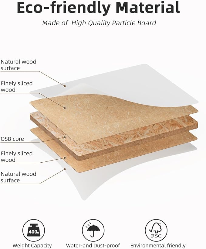 Universal 60 x 24 One-Piece Particle Board Table Top 1 Thick Desktop for Stand Up Height Adjustable Desk Frames Home Office Tabletop Countertop DIY White