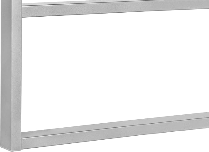 Monarch Specialties I 7663 Computer Desk Home Office Laptop 48 L Work Metal Laminate White Grey Contemporary Modern