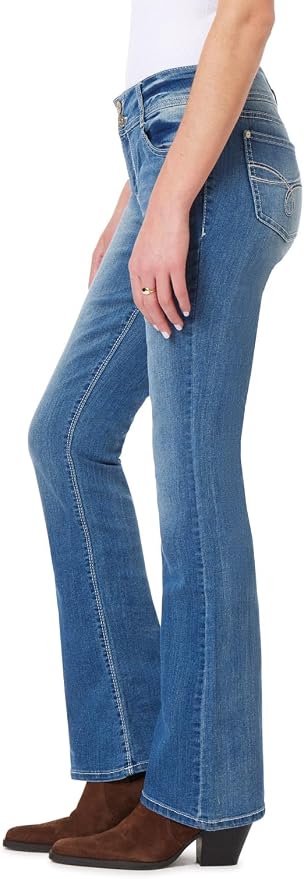 WallFlower Luscious Curvy Bootcut Jeans for Women Mid-Rise Insta Stretch Denim Size-Inclusive Juniors Jeans
