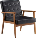 Black Office Chairs Sofa ChairComfy Club Chair Living Room ChairsWorkshop Chair Reading Chair for BedroomSide Chair for Living RoomBedroomOffice Modern Decorative Side Chair 75 x 69 x 84CM