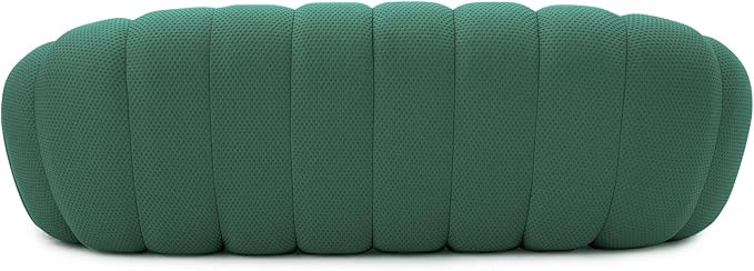 WJShome Modern Bubble Sofa Couch 98.43 Curved Sofas for Living Room Boneless Large Bean Bag ChairDeep Seat 3 Seater Floor Sofas Chair Lounge for HomeGreen