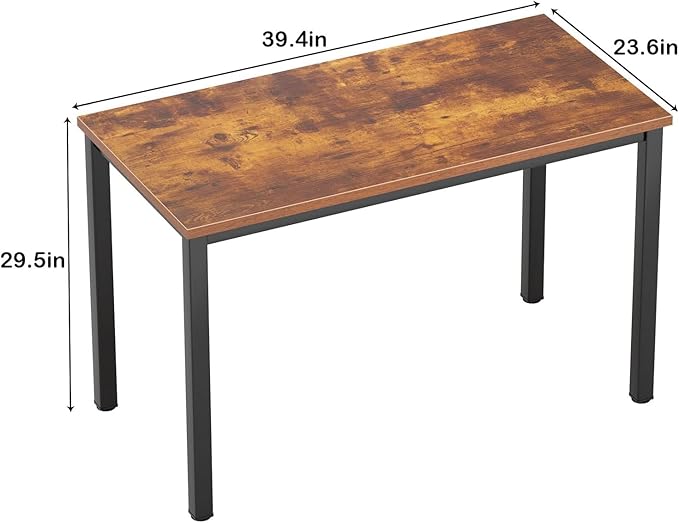 Need Small Computer Desk - 39 3/8 Inches Heavy Duty Writing Desks Simple Laptop Corner Table for Home OfficeDormitory AC3FB10060