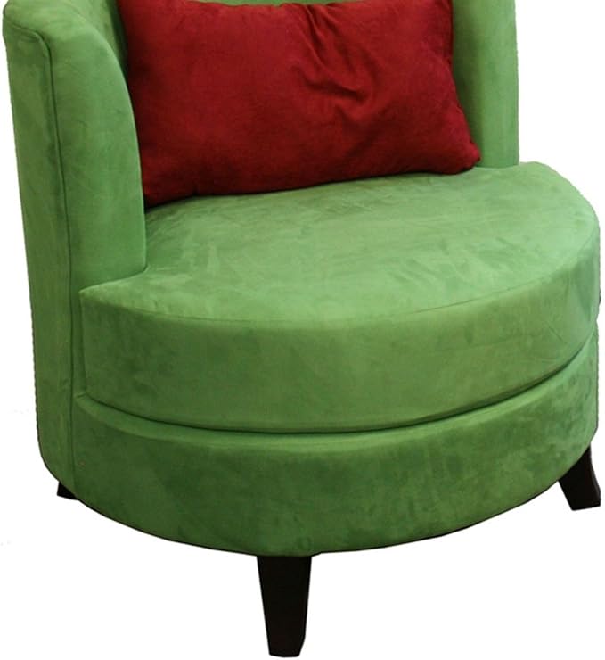 30.5 Tall Accent Chair with Pillow Green Contemporary Retro Style - Wooden Accent Chair for Living Room
