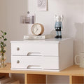 Desktop File Cabinet - Desktop Storage Box With Drawers Lockable File Cabinet Solid Wood Storage Box Drawer Desk Organizer Home Office Desk Drawer Cabinet Drawers Wooden Box (A 2 Drawer)