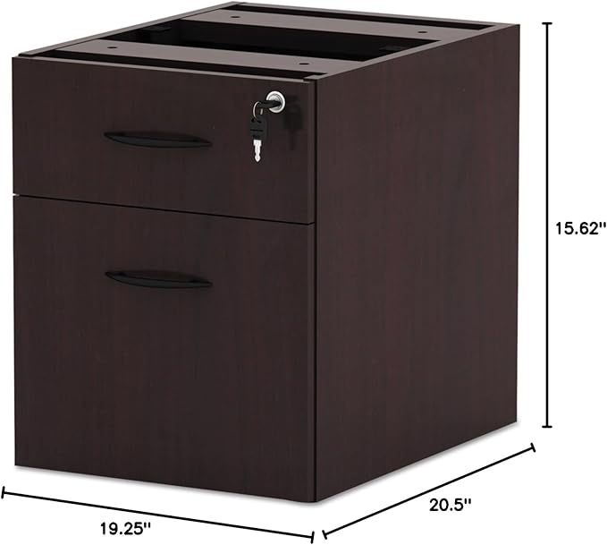 Alera VA552222MY Alera Valencia Series 3/4 Box/File Pedestal15 5/8w x 20 1/2d x 19 1/4hMahogany