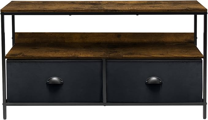 Sorbus TV Stand Dresser with 2 Drawers - Television Riser Chest with Storage - Bedroom Living Room Closet &amp Dorm Furniture
