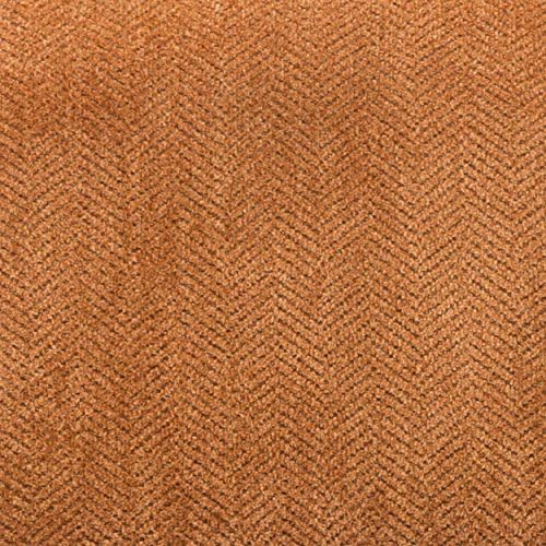 Roundhill Furniture Pisano Orange Fabric Armless Contemporary Accent Chair with Matching Kidney Pillow Single
