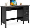 POWERSTONE Computer Desk with 3 Drawers 48x20 Storage Office Desk for Home Office Bedroom Large Study Writing Desk Workstation (Black)
