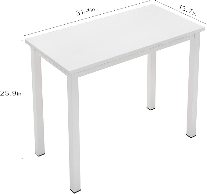 SogesGame 10HBNDAC3-8040DW-US8 Home Office Desks 31 inches White