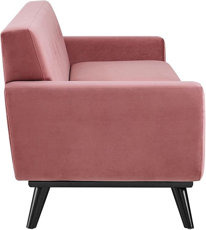 Modway Engage Performance Velvet Sofa with Dusty Rose Finish EEI-5600-DUS