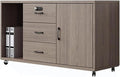 File Cabinet Under Desk with Lock Data with Wheels Storage Cabinets(A)