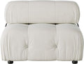 Modular Sectional Sofa Velvet Couch Middle seat Beige