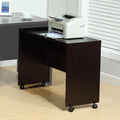 Printer Mobile Stand Computer Desk Home Office Desk - Red Cocoa
