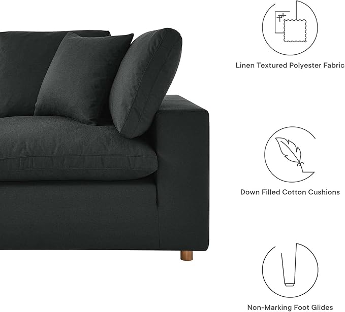 Modway Commix Down-Filled Overstuffed Upholstered Loveseat