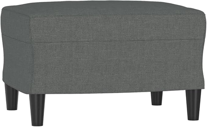 Modern Sofa Chair with Footstool Accent Chair with Ottoman Fabric Sofa Chairs Reading Chair for Living RoomChair for Bedroom Dark Gray 23.6 Fabric -18