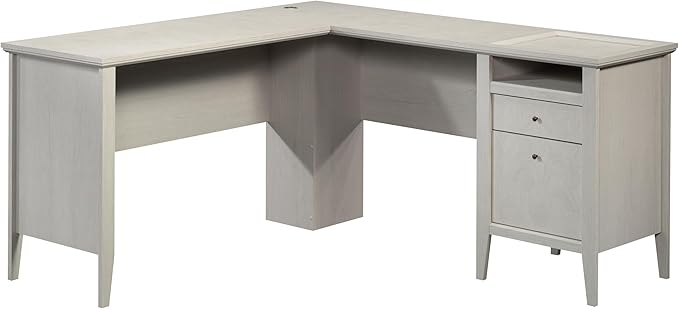 Sauder Larkin Ledge L-Desk Glacier Oak Finish