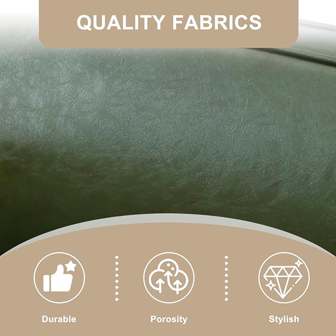 55 Sofa Couch for Living Room with 360° Swivel Side TableUpholstered Small Couches for Bedroom Office or Apartment (Green)