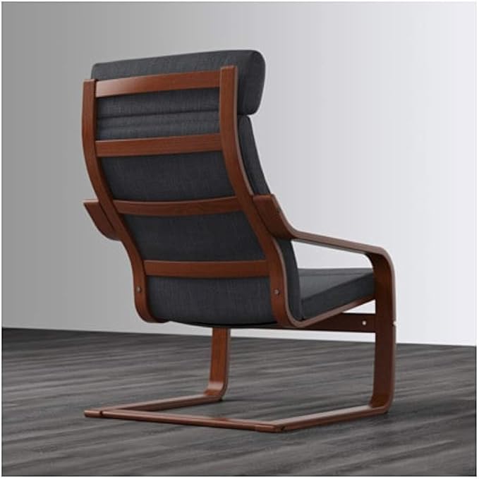 IKEA Poang Armchair Medium Brown Hillared Anthracite 291.977.89