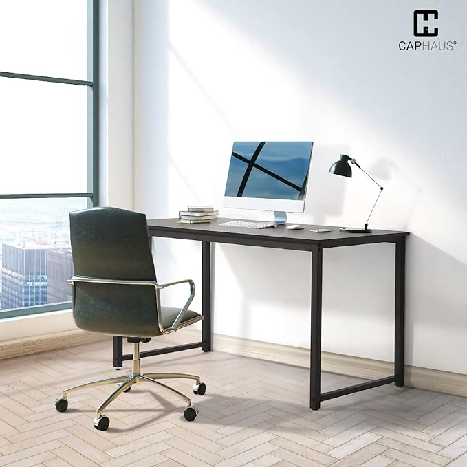 Fencer Wire 40 Black Computer Desk Home Office Desk Modern Look Desk Writing Desk for Small Space Simple Desk for Home Use &amp Office PC Table Gaming Desk Space-Saving Workstation Black