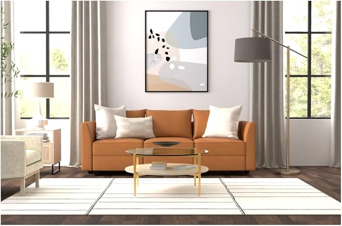 Naomi Home Elizabeth Modern DIY Collection Caramel/Air Leather/Sofa