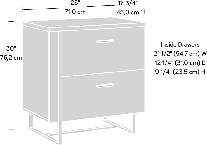 Lateral File 2 Drawer Small File Cabinet with Lock Under Desk Storage Cabinet Organizer Engineered Wood Filing Cabinets for Home OfficeAssembly RequiredBlack
