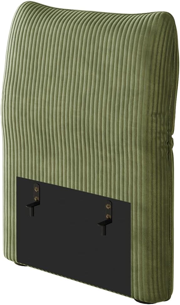 LLappuil 1 Piece Backrest for Modular Sectional Sofa Couch with Adjustable Angle Interchangeable to Armrest Carton E Green Corduroy | Tool Free Assembly Flexible Layouts