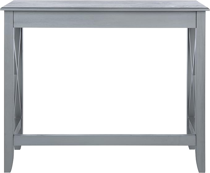 SAFAVIEH Home Collection Kaytee Brown Computer Table Office Desk DSK5713B Distressed Grey