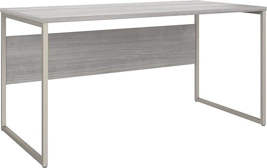 Bush Business Furniture Studio C 60W x 30D L Shaped Desk with 42W Return in Storm Gray Large Corner Table for Home or Professional Office