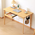 Maydear 47 Bamboo Multipurpose Study Writing Desk with Drawer Modern Simple Computer &amp Laptop Table Dining Table for Bedroom Living Room Home and Office Kitchen Natural