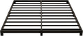 4 Inch King Size Bed Frame Heavy Duty Metal Platform Low King Bed Frame No Box Spring Needed Noise Free Easy Assembly Black