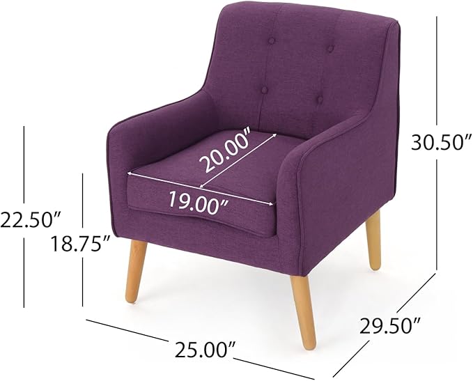 Mid-Century Modern Arm Chair for Living Room Decor - Indoor Comfort Retro Style