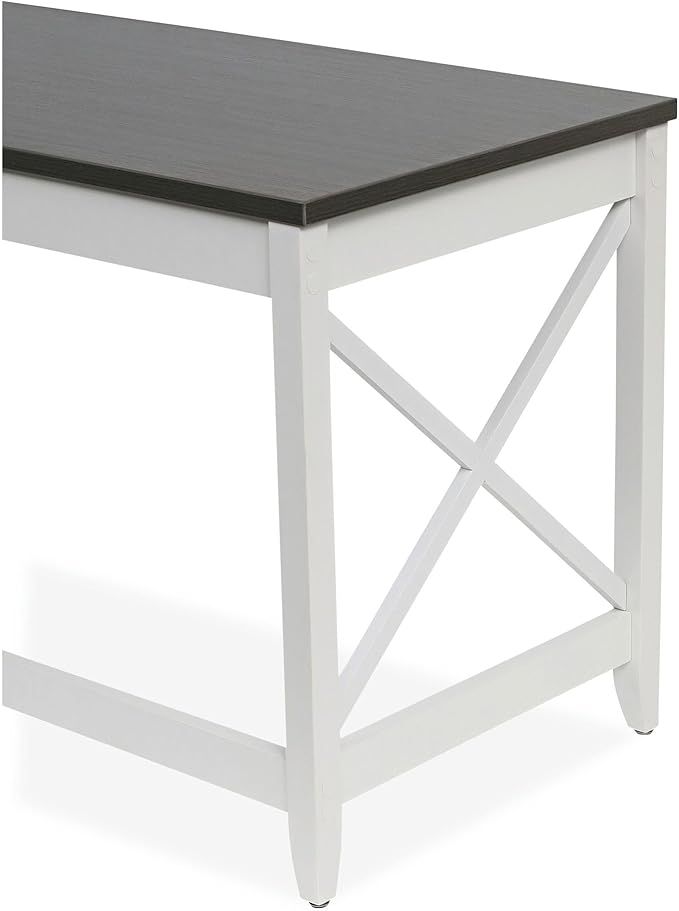 Alera Workspace by Alera Workspace by Alera Farmhouse Writing Desk 47.24 x 23.62 x 29.53 Gray