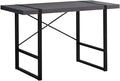 Computer Desk Home Office Laptop 48 L Work Grey Laminate Black Metal Robust Metal Legs Contemporary Modern