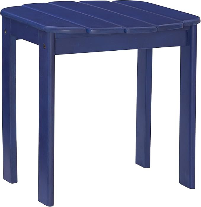 Linon Jayde Blue Adirondack Outdoor Accent Table