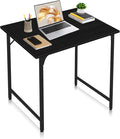 Computer Desk 32 Inch Office Desk with Metal Frame Home Office Desk Modern Simple Style for Small Space Home Office Living Room Bedroom Black
