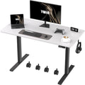 Ywin Electric Height Adjustable Standing Desk with Wheels 63 x 24 inches Ergonomic Stand Up Desk for Home Office
