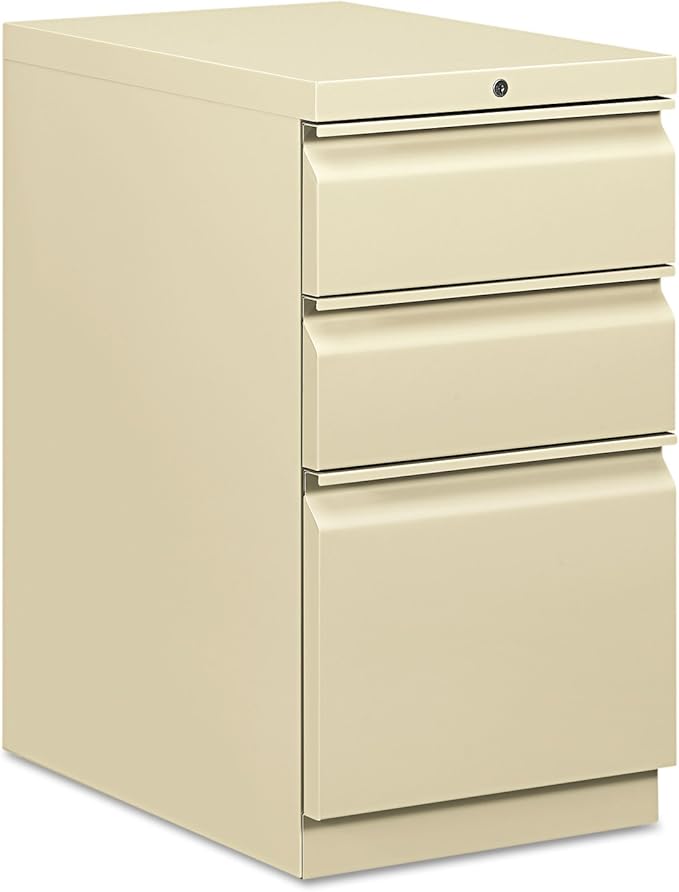 HON 33723RL Efficiencies Mobile Pedestal File with One File/Two Box Drawers 22-7/8d Putty