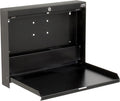 Global Industrial Folding Wall Mounted Shop Desk Locking 20 W x 3-3/8D x 16-3/8H Black