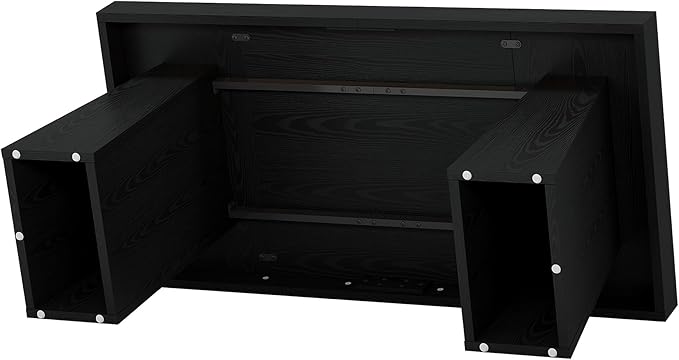Tribesigns 55-Inch Executive Desk Thick Wood Office Computer Desk with Double Pedestal Modern Minimalist Workstations Writing Table Conference Table Furniture for Home Office Black